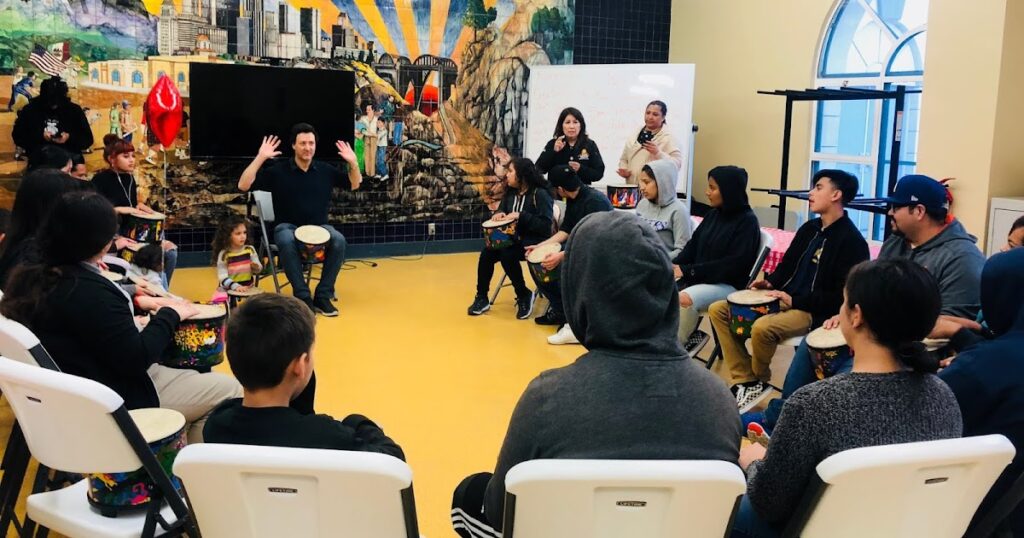 DFYL shares the gift of healing at the Resource Fair at the Alma Family Center!