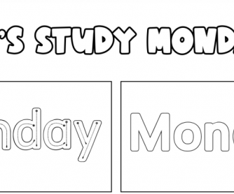 Days of the Week: Monday