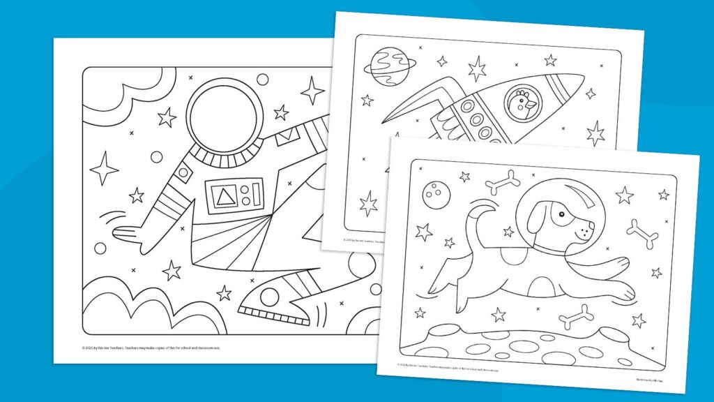 Space Coloring Pages