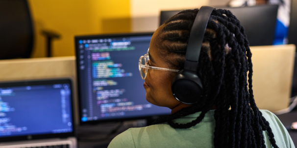 IT student coding