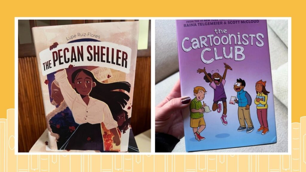 Best New Books April 2025, including The Pecan Sheller and The Cartoonists Club