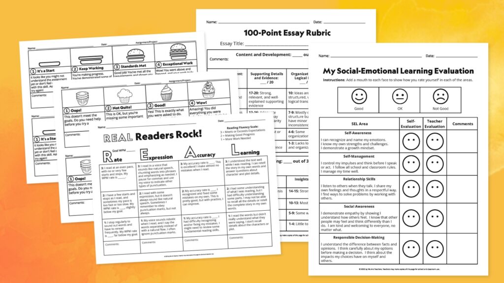Get My Free Printable Rubrics Bundle