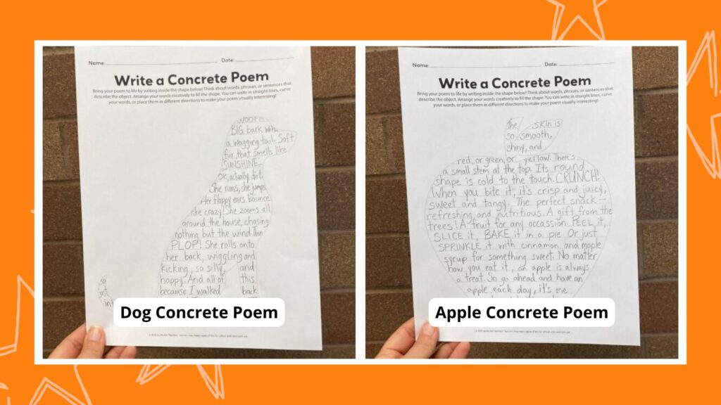 Concrete poem templates- main image