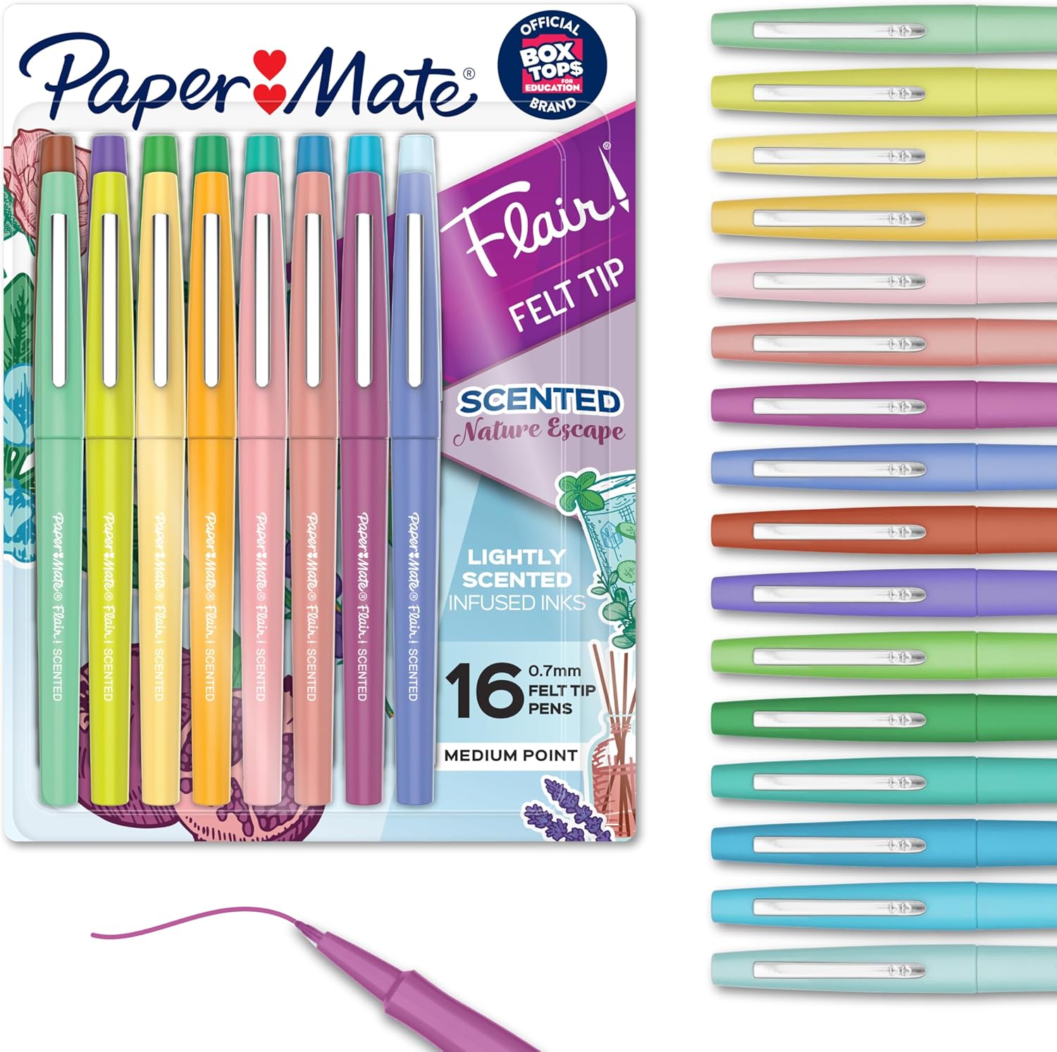 Package of Papermate Flair Felt Tips Pens
