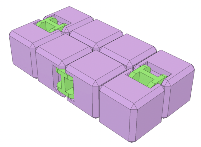 Fidget cube blueprint as an example of 3D printing ideas