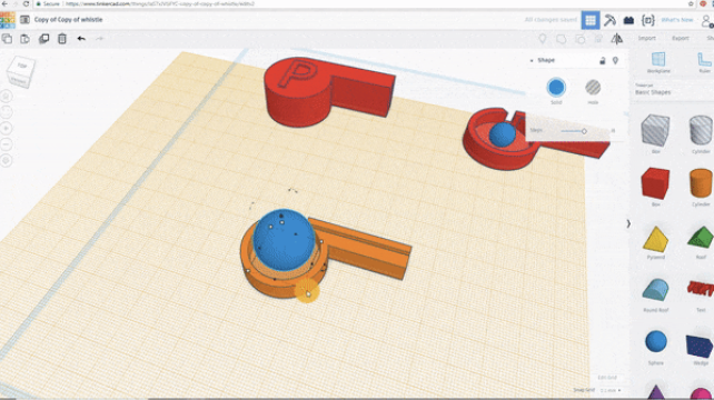 Simulated whistle blueprint