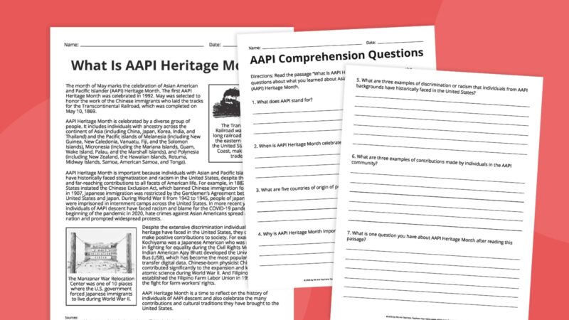 AAPI History Reading Passage (activity bundle) AAPI History Reading Passage (activity bundle)