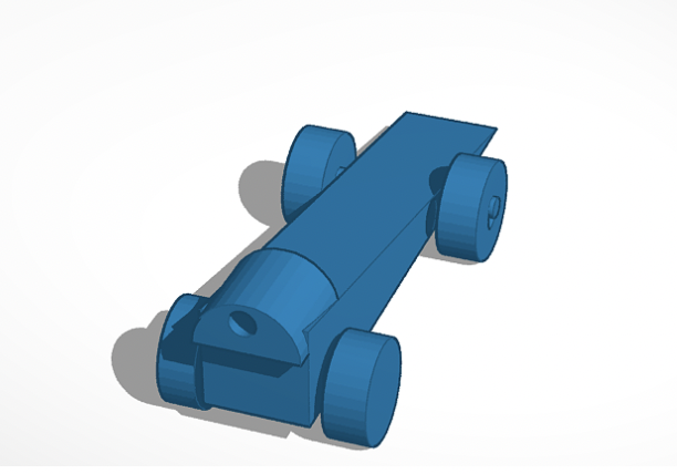 Blueprint of a dragster toy