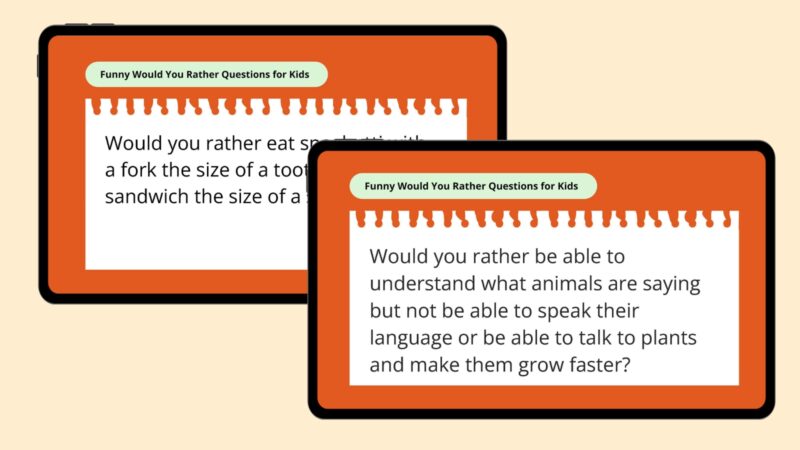 would-you-rather two would you rather questions for morning meeting activity