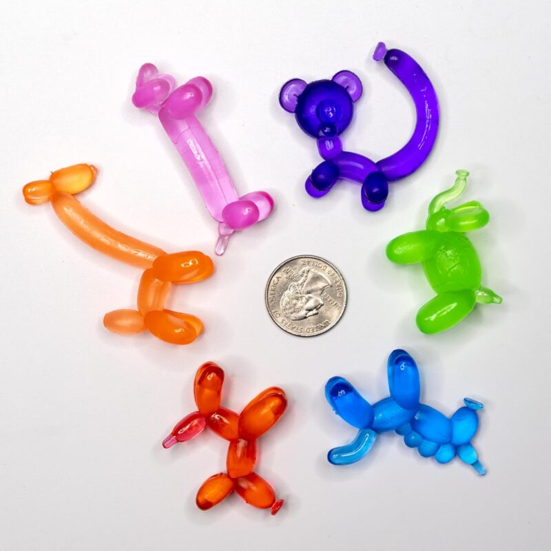 balloon-animal-erasers Colorful erasers in the shape of balloon animals as an example of inexpensive gift ideas for students