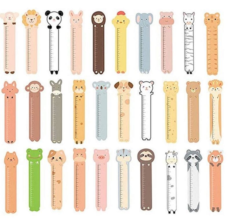 animal-bookmarks Color pastel colored bookmarks with animal heads