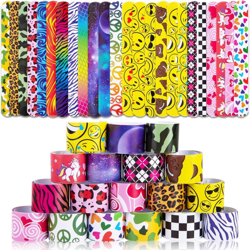 slap-bracelets Colorful slap bracelets for kids
