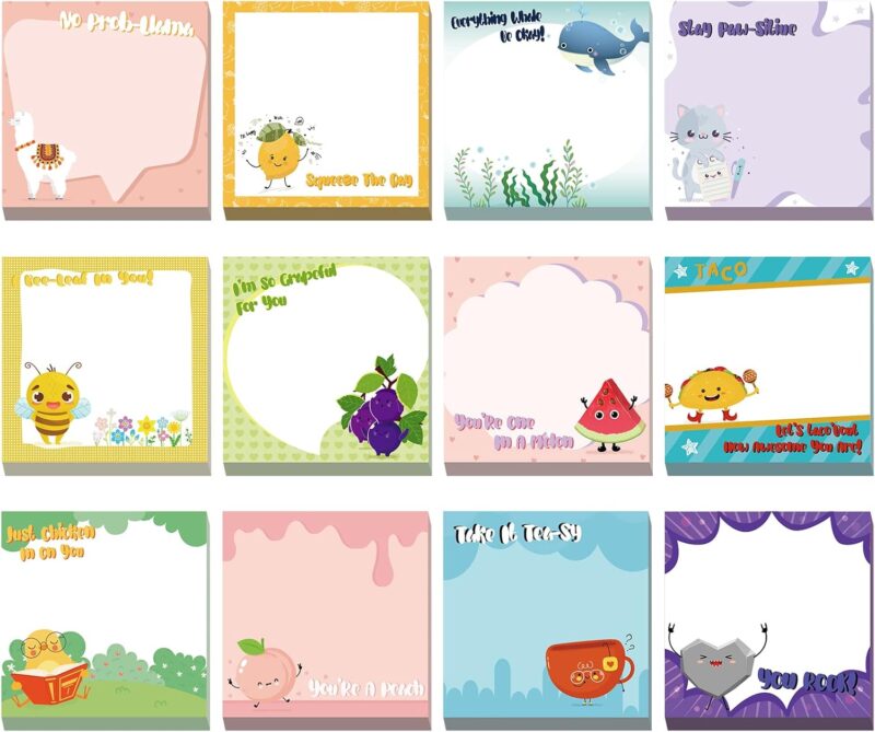 inspirational-sticky-notes Sticky note pads with inspirational messages for kids