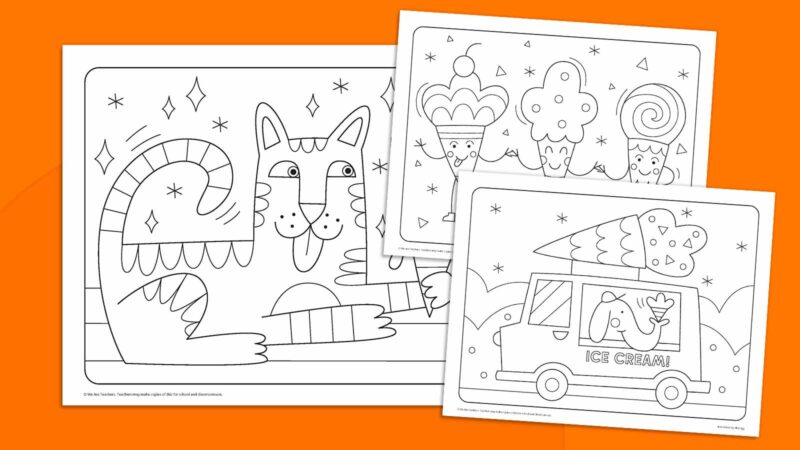 Ice Cream Coloring Pages Feature Ice Cream Coloring Pages as an example of inexpensive gift ideas for students