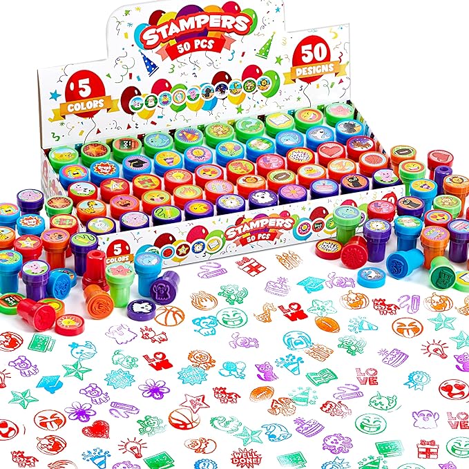mini-stampers Mini stampers for kids as an example of inexpensive gift ideas for students