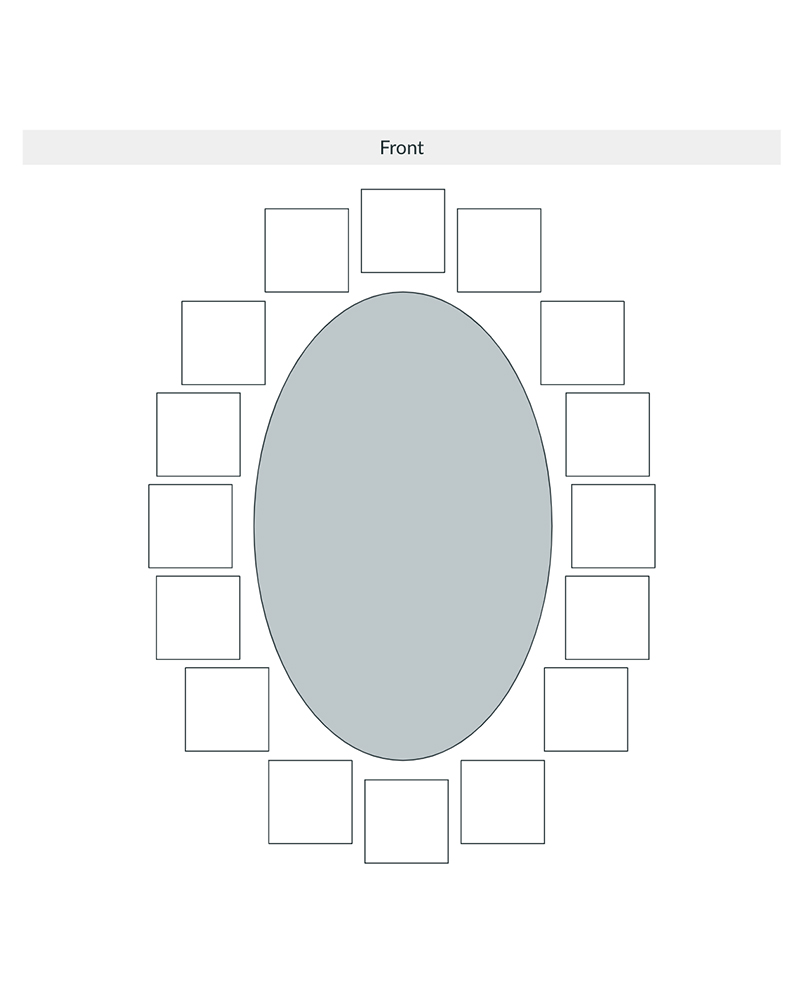 Large oval table classroom seating chart printable.