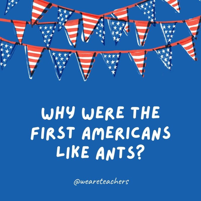 Why were the first Americans like ants? Why were the first Americans like ants?