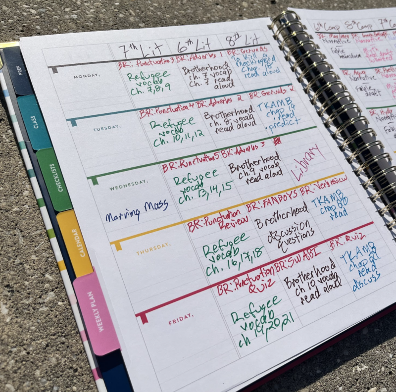 Emily Ley Teacher Planner An example of best teacher planner by Emily Ley