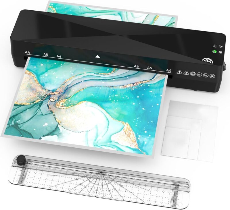 Best Laminators: Kejector Kejector Thermal and Cold Pouch Laminator and paper cutter