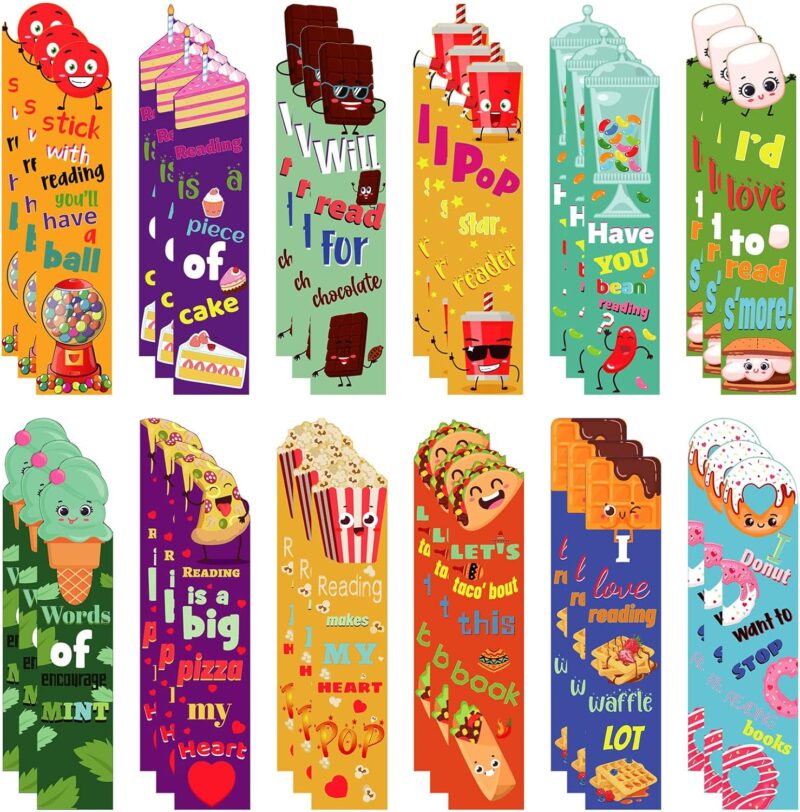 scented-bookmarks Colorful bookmarks for kids as an example of inexpensive gift ideas for students