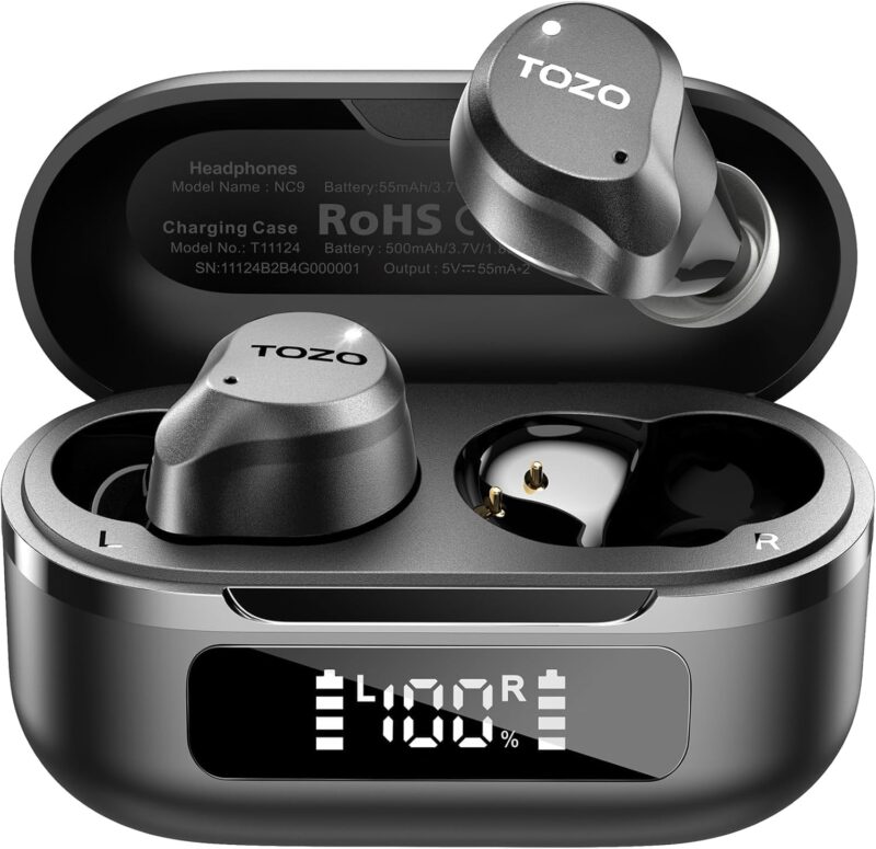 TOZO Wireless Noise-Cancelling Earbuds