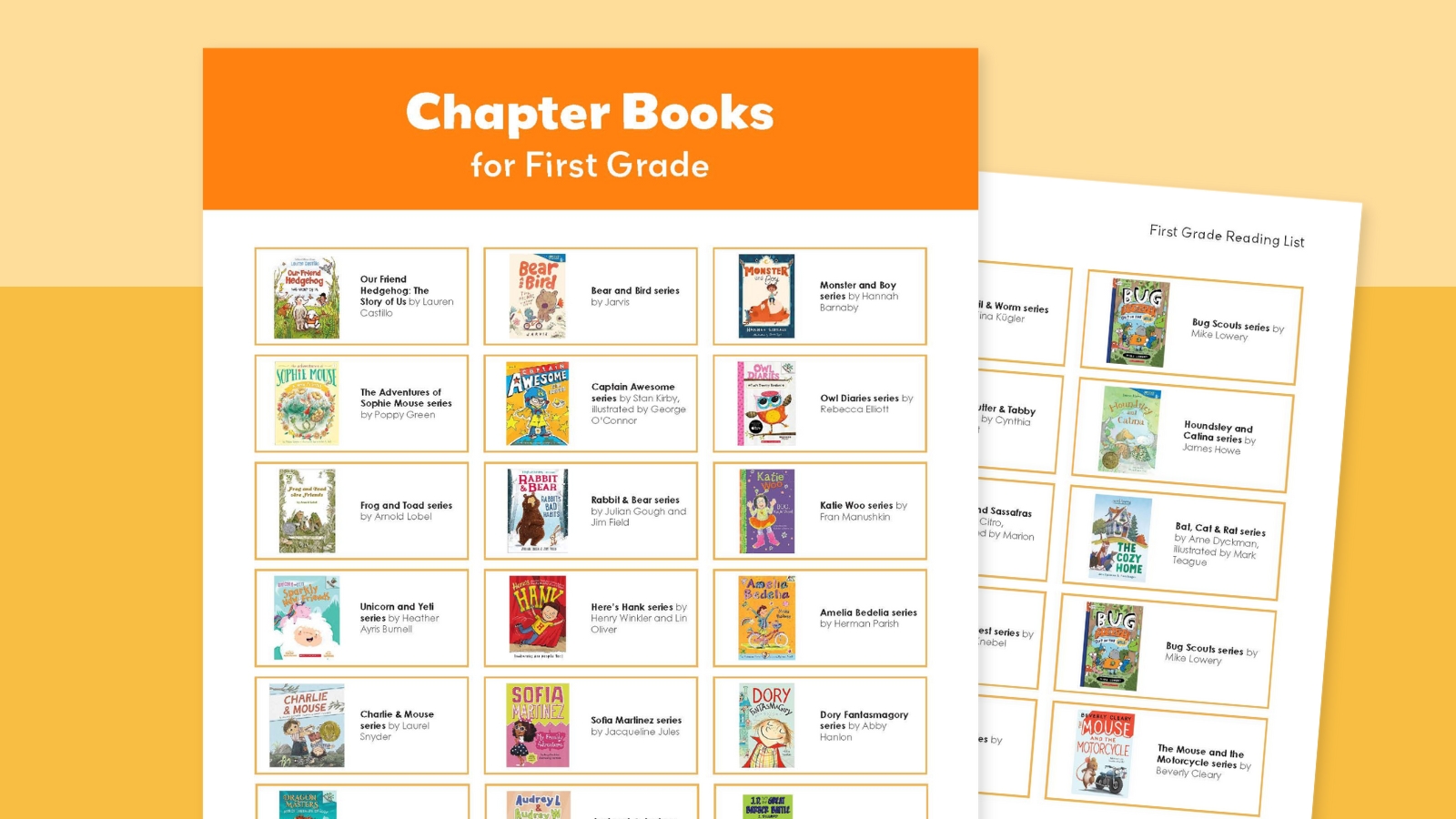 First grade books feature