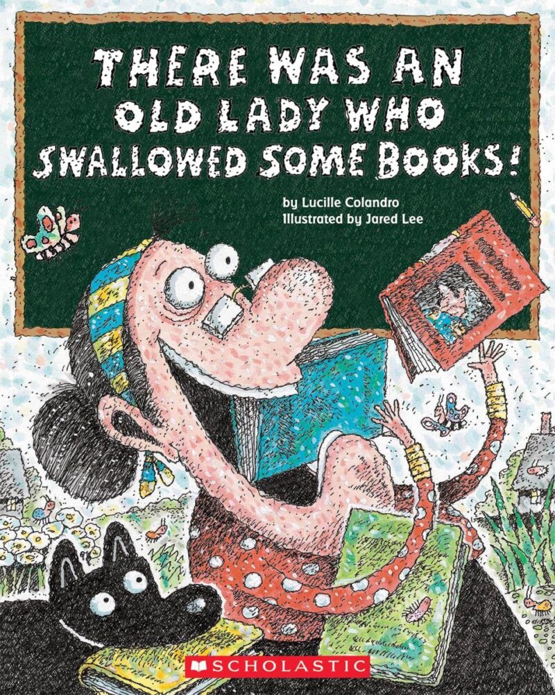 there-was-an-old-lady Children's book There Was An Old Lady Who Swallowed Some Books