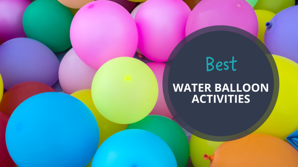 Pile of colorful water balloons for games and activities.
