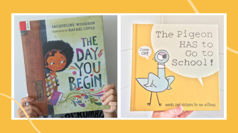 Two first day of school books for kids 