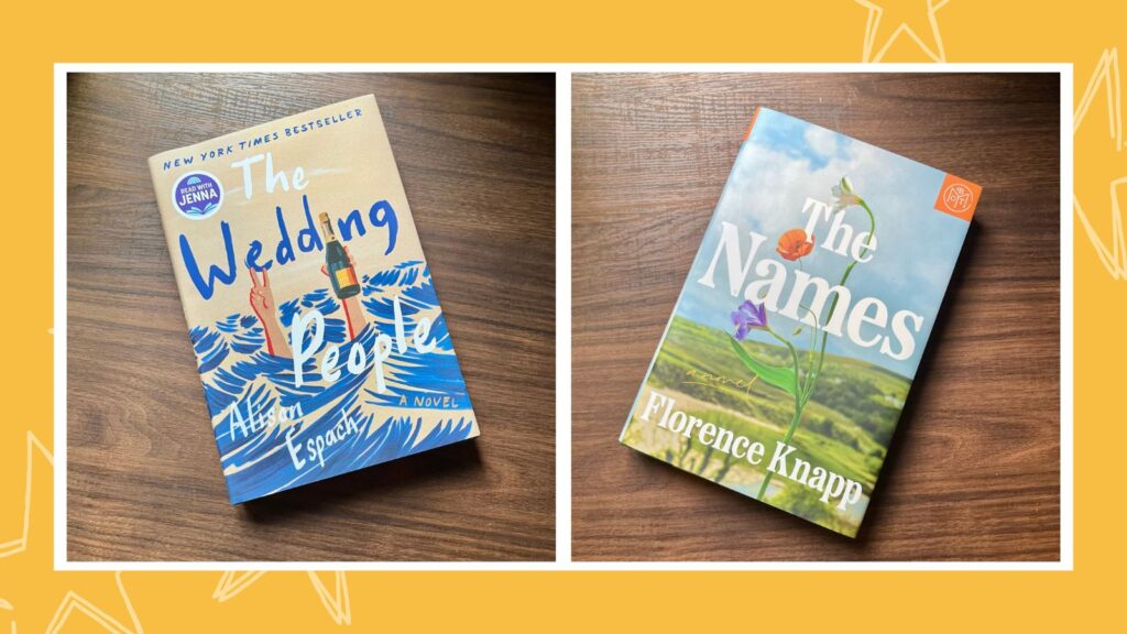 Two photos of some of the best books for summer