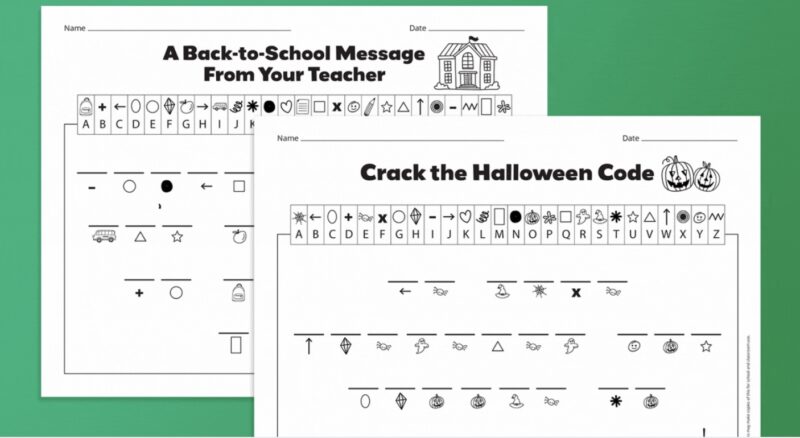 crack-the-code two crack the code worksheets