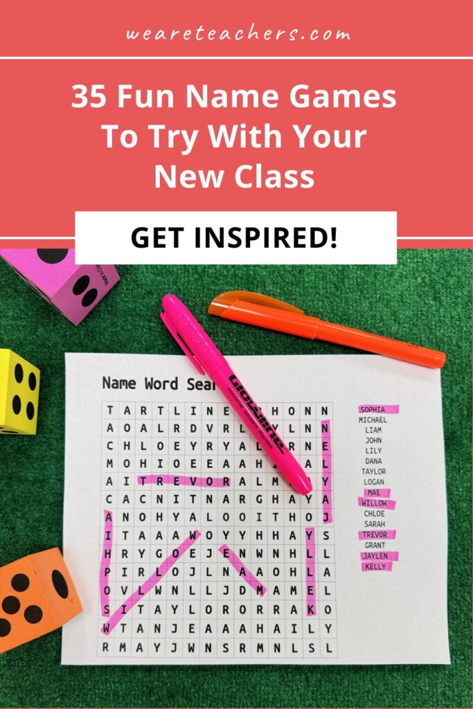 Name-Games Learning names is an important part of the start of any school year. Try one of our fun name games with your class!