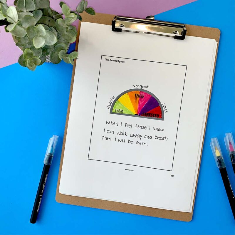 dashboard-gauge dashboard gauge coloring sheet for zone of regulation activity