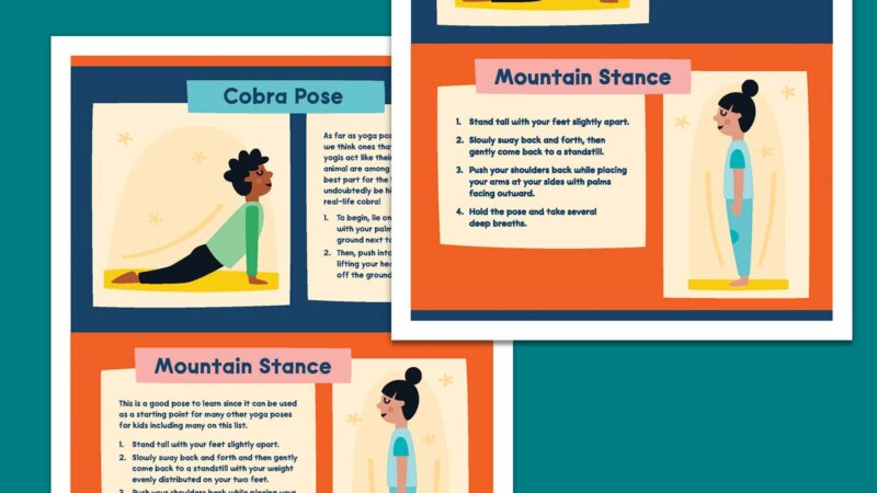 yoga yoga pose cards for use with zones of regulation activities