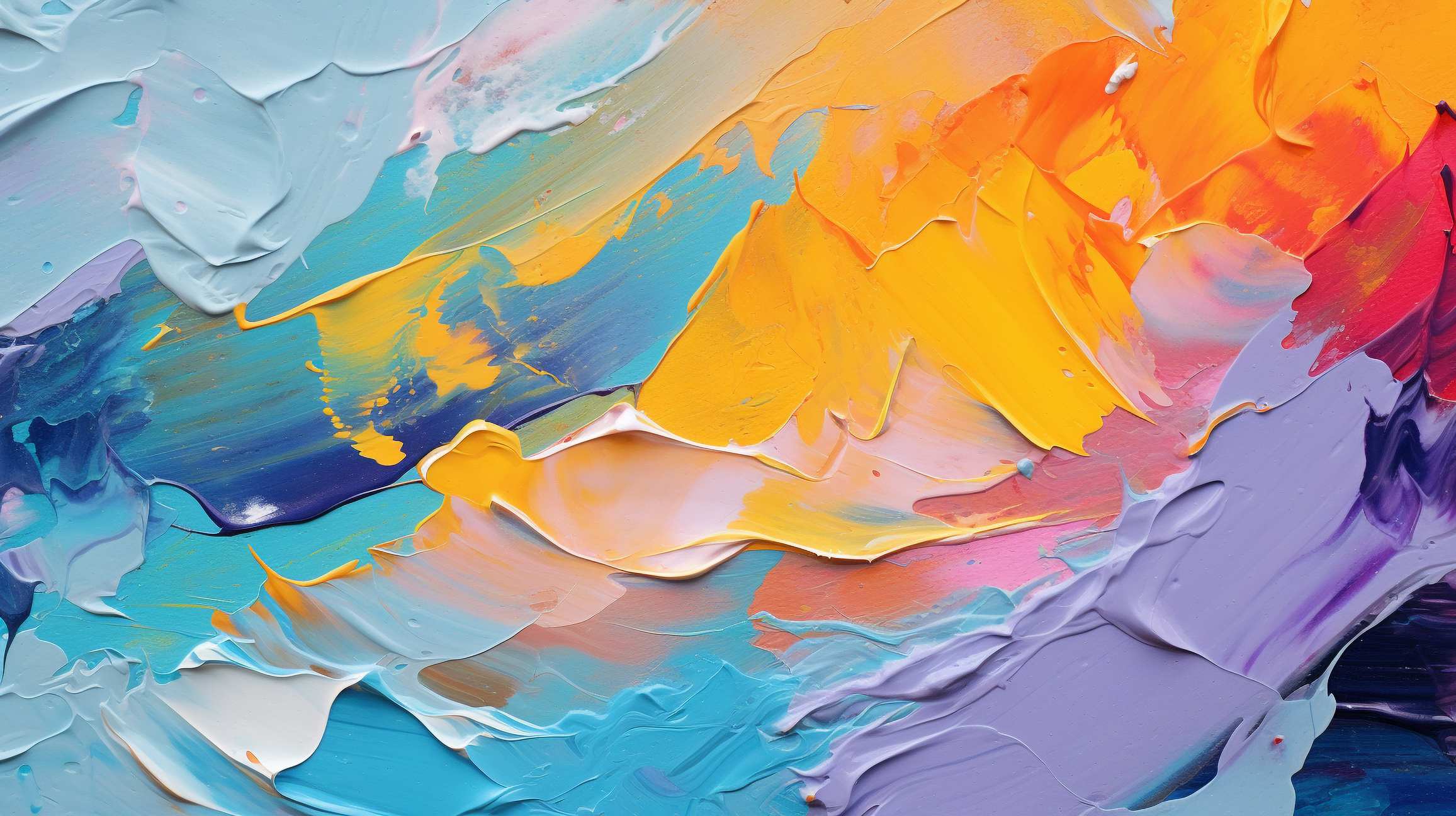 Picture Prompts: Abstract Art Abstract rough colorful multicolored art on canvas