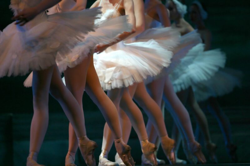 Picture Writing Prompts: Opening Night A row of ballerinas wearing tutus, showing just their legs from the side