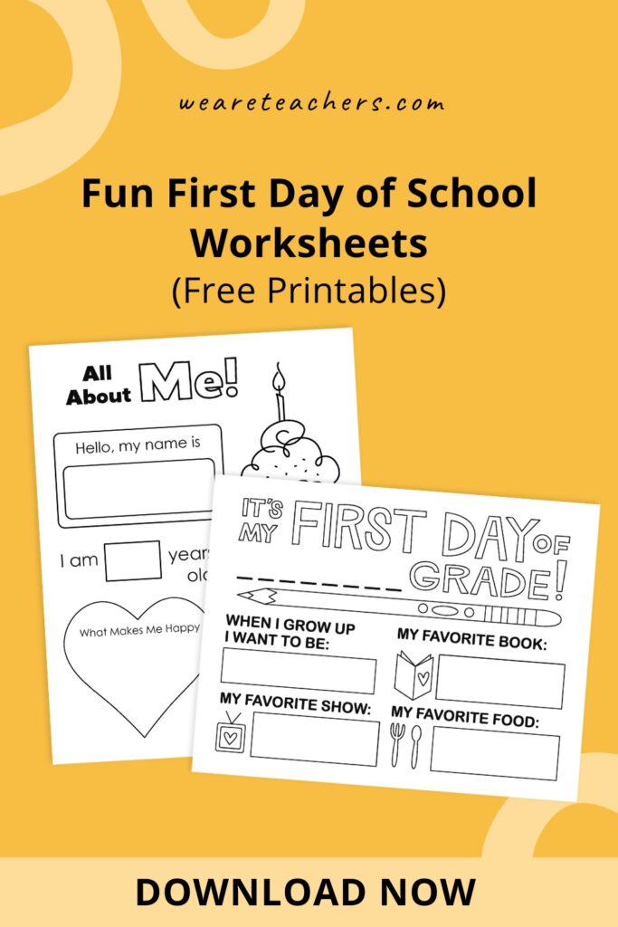 first day of school worksheets first day of school worksheets
