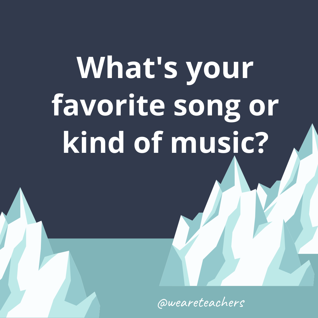 What’s your favorite TV song? What’s your favorite TV song?- ice breaker questions for teens