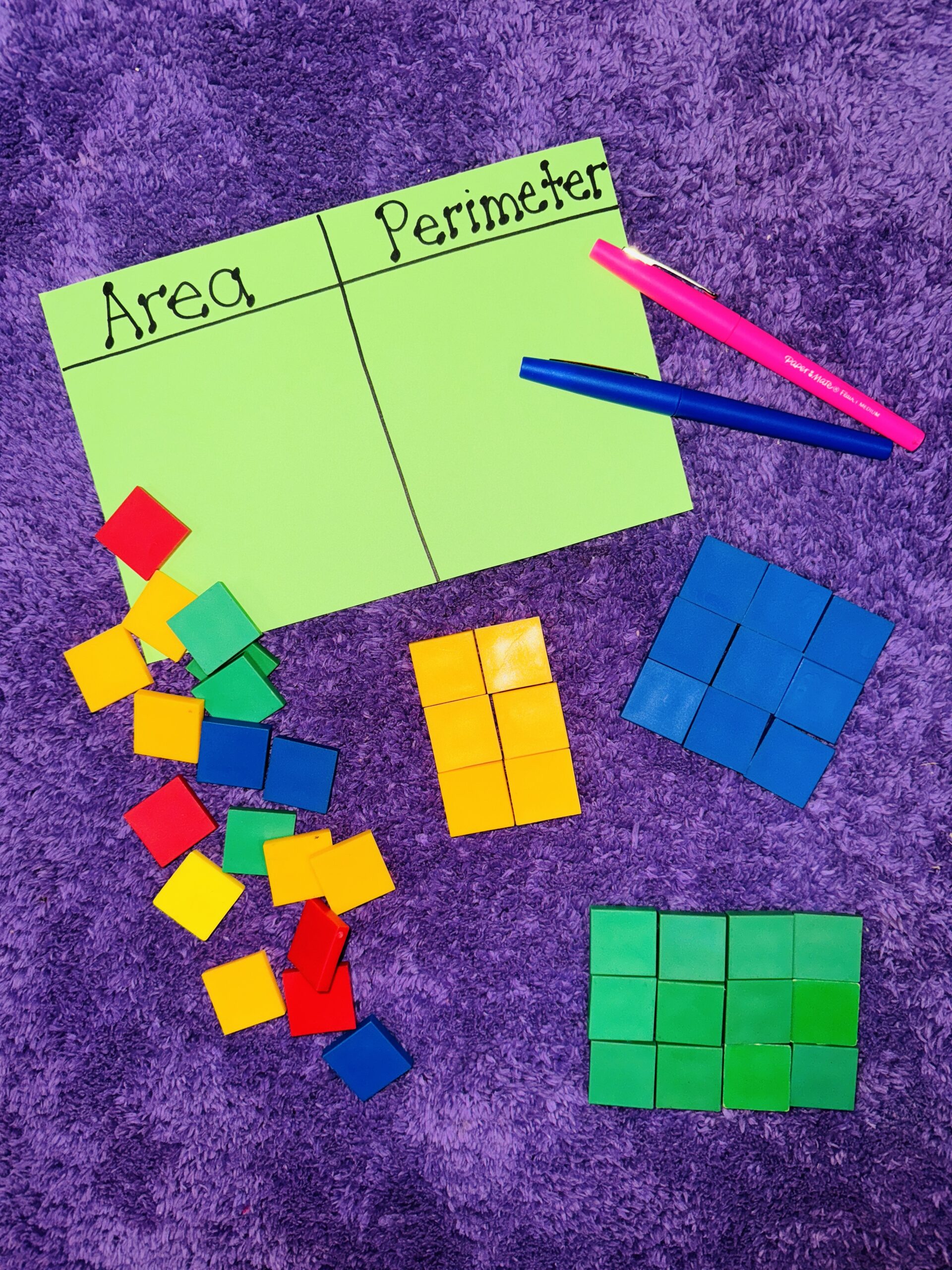 TilingAreaAndPerimeter Tiling Area and Perimeter Chart
