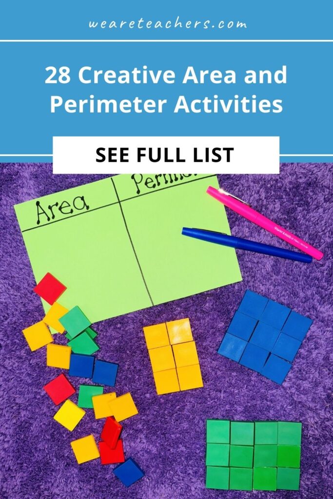 area and perimeter Use these area and perimeter activities to teach students this core geometry skill, with tons of real-world application opportunities.