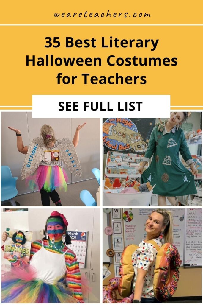 halloween costumes We love these literary Halloween costumes for teachers! With individual and group options, you'll find something for every grade.