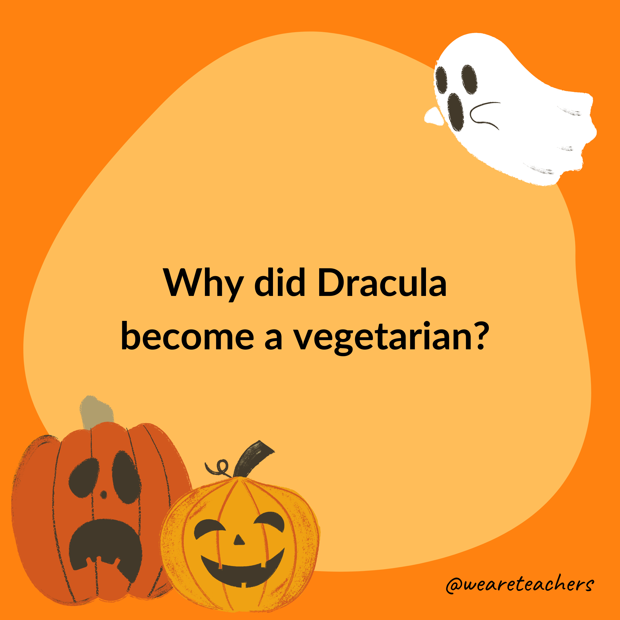 Why did Dracula become a vegetarian?