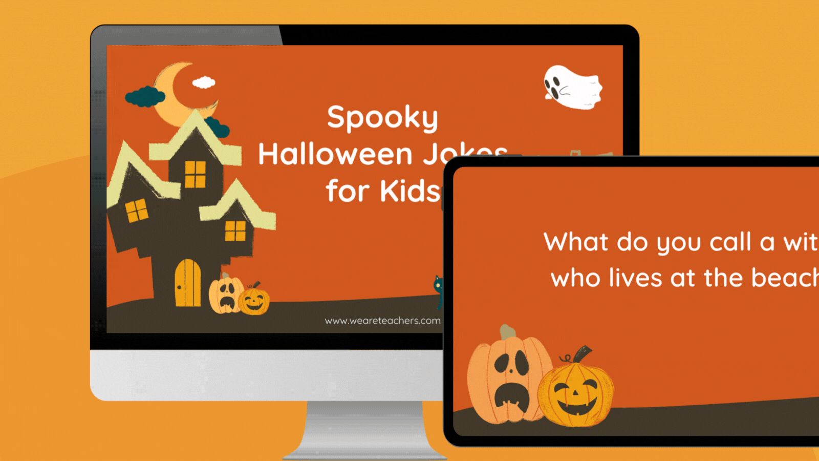 Spooky Halloween Jokes for Kids Google Slide