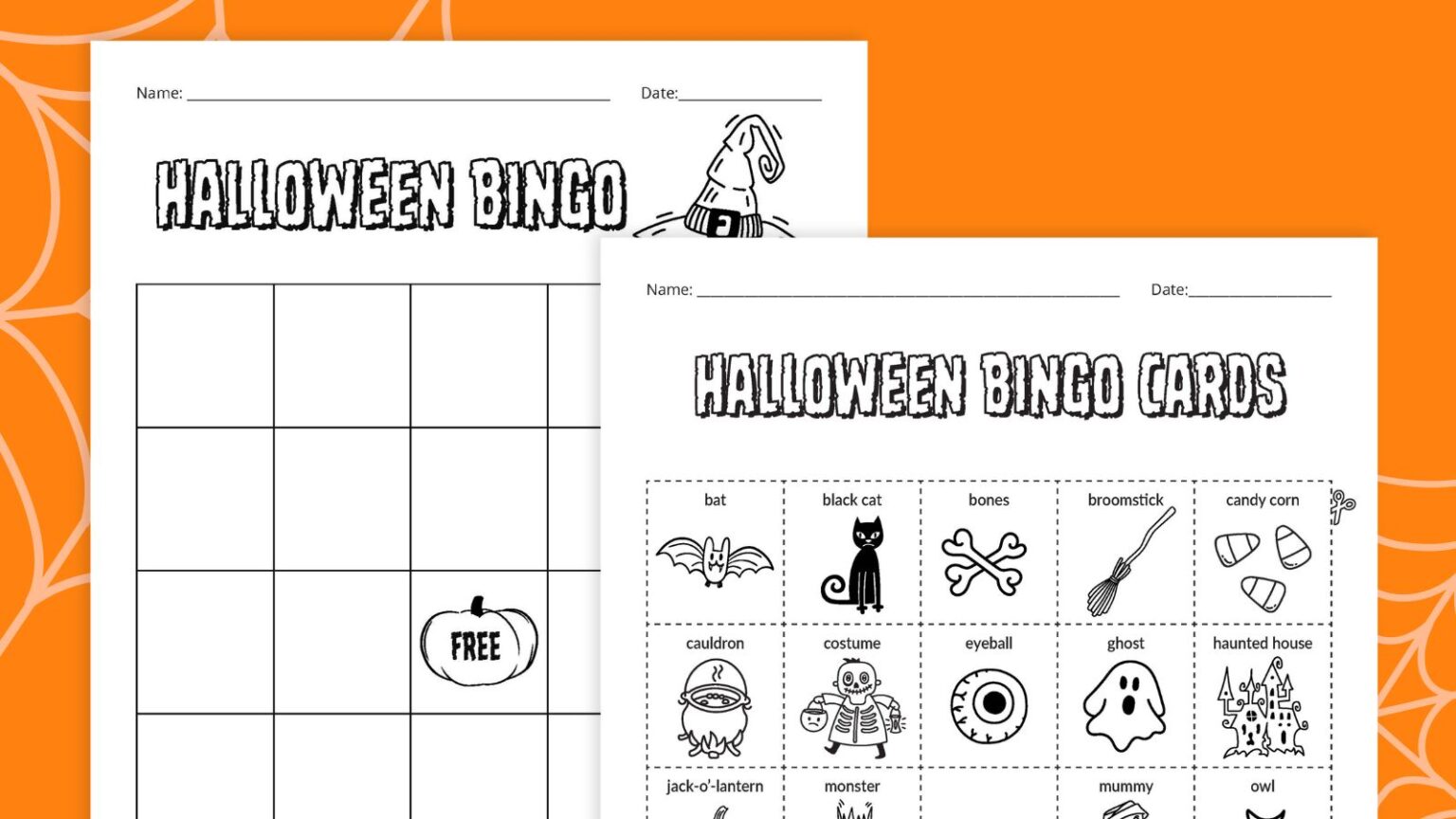Halloween Bingo Cards