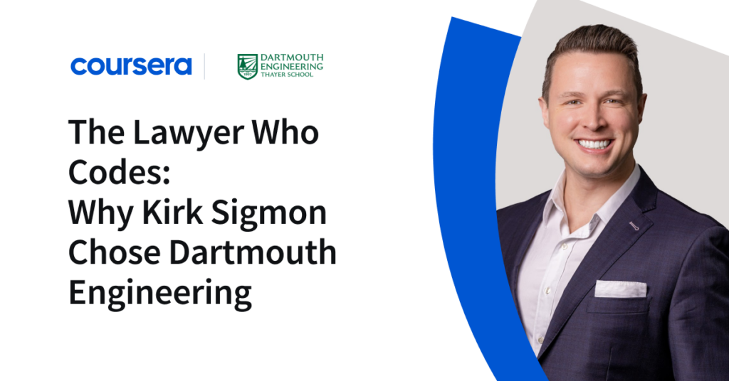 The Lawyer Who Codes: Why Kirk Sigmon chose Dartmouth Engineering