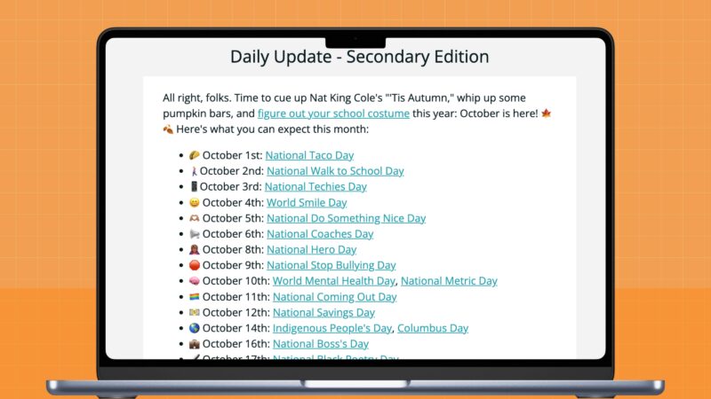 Get Daily Writing Prompts, Activities, and More When You Subscribe to Our 6-12th Grade Newsletter