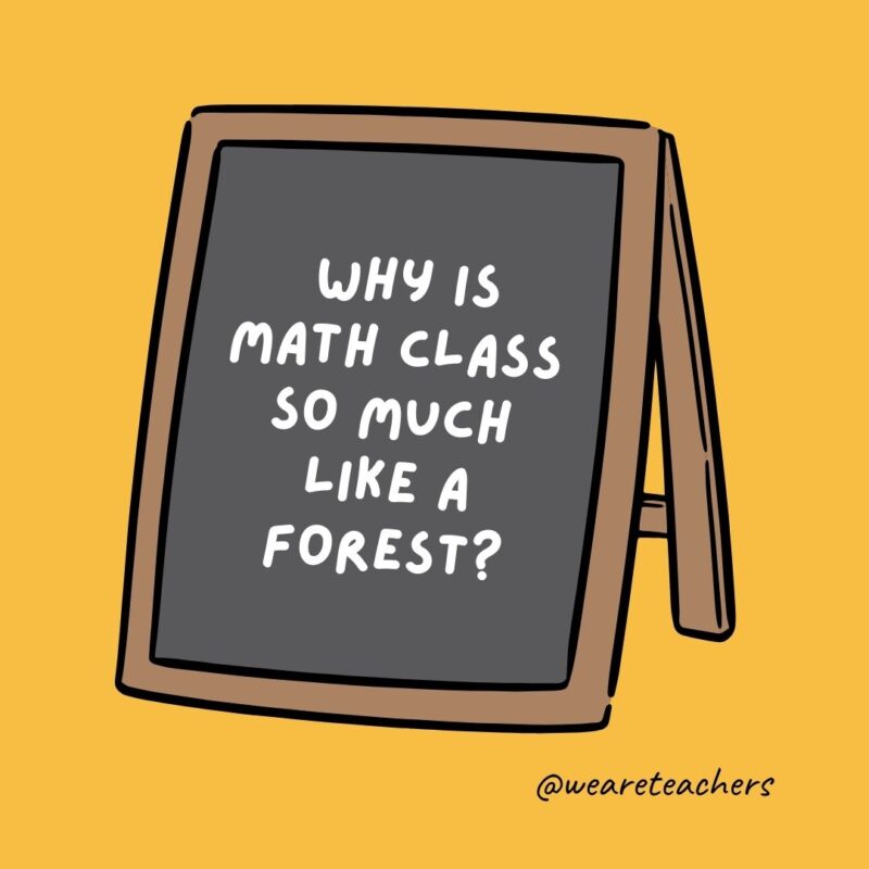 Why is math class so much like a forest?