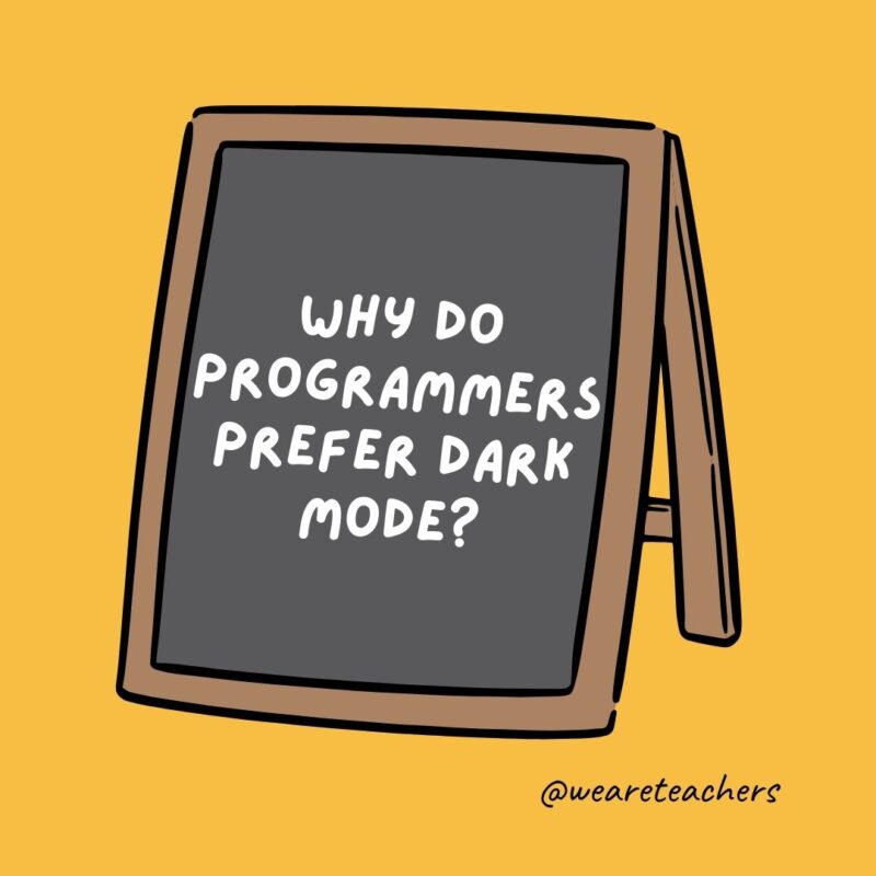 Why do programmers prefer dark mode?