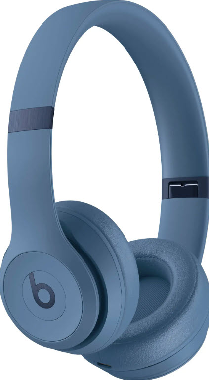 Beats Solo 4 Headphones Beats Solo 4 Wireless On Ear Headphones in slate blue