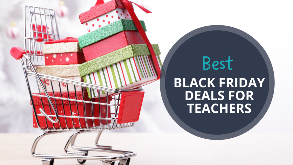 Shopping cart filled with deals teachers purchased during Black Friday sales.